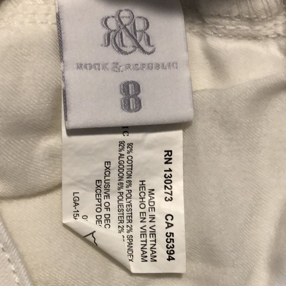 Rock & Republic white jeans - Picture 7 of 8